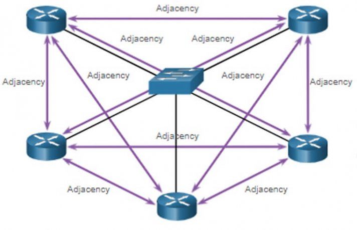 Ilustracja do artykułu: Maszyna stanowa OSPF